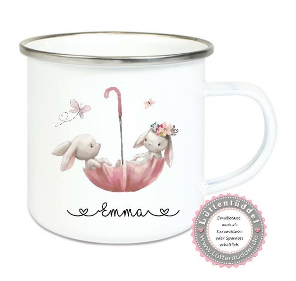 zuckersüße Freundebuchtasche Tasche Hase (personalisiert) Freund Kindergarten Schule Wunschname KITA Kindergarten Einschulung Lüttentüddel®